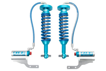compare product King Shocks 2015+ Ford F150 2WD Front 2.5 Dia Remote Reservoir Coilover w/Adjuster (Pair)