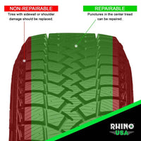 Rhino USA 14 - Piece Compact Tire Repair Plug Kit - My Store