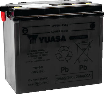 compare product Yuasa YB16-B Yumicron 12-Volt Battery