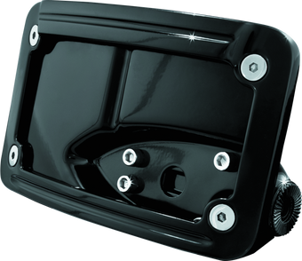 compare product Kuryakyn Curved Horizontal Mount Side License Plate Holder Gloss Black