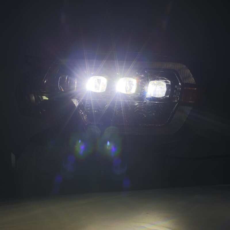 AlphaRex 12 - 15 Toyota Tacoma NOVA LED Proj Headlights Plank Style Black w/Activ Light/Seq Signal/DRL - My Store