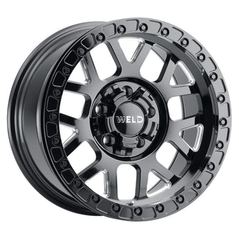 compare product Weld Off-Road W902 17X10 Cinch Beadlock 5X127 5X139.7 ET-24 BS4.50 Gloss BLK MIL / BLK Ring 87.1