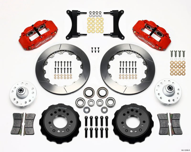Wilwood Narrow Superlite 6R Front Hub Kit 12.88in Red 79 - 87 GM G Body - My Store