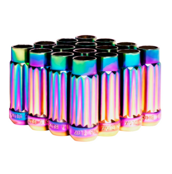 compare product BLOX Racing 12-Sided P17 Tuner Lug Nuts 12x1.25 - NEO Chrome Steel - Set of 16