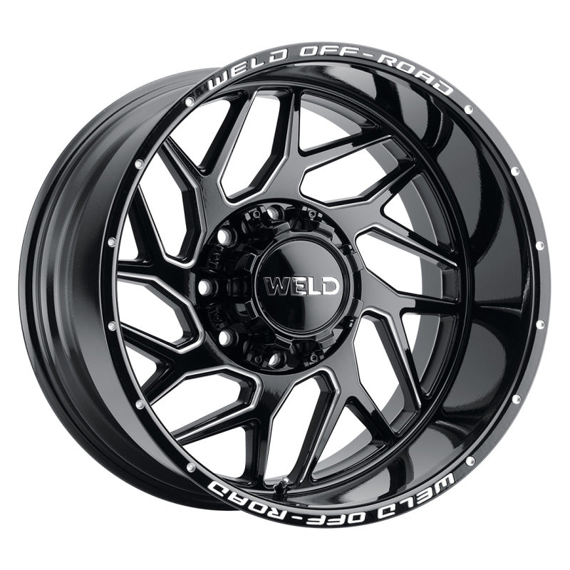 Weld Off - Road W117 20X9 Fulcrum 8X180 ET00 BS5.00 Gloss Black MIL 124.3 - My Store