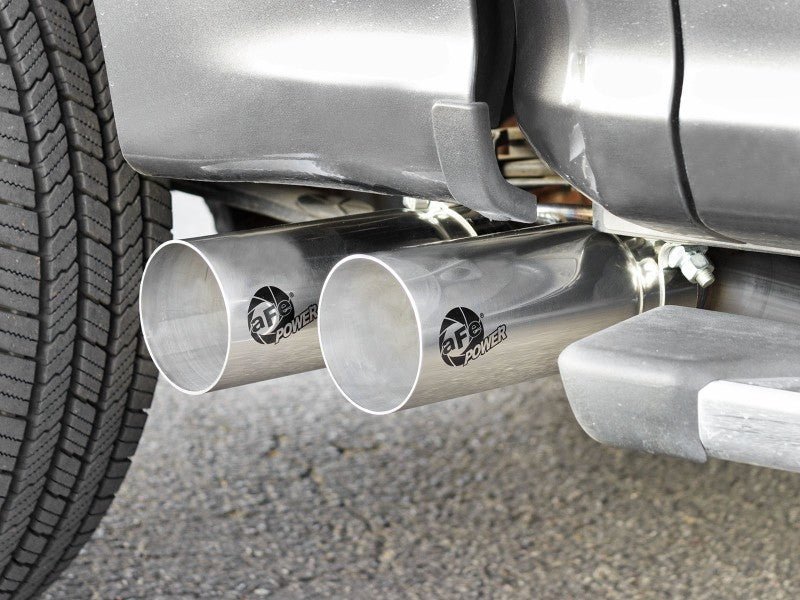 aFe Rebel 3in 409 SS Cat - Back Exhaust 2021 Ford F - 150 V6 2.7L/3.5L (tt)/V8 5.0L w/ Polished Tips - My Store