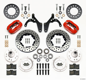 compare product Wilwood Forged Dynalite Front Kit 11.00in Drill-Red 59-64 Chevy Impala / 63-64 Corvette