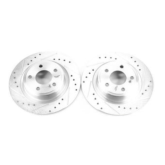 compare product Power Stop 17-18 Mercedes-Benz SLC300 Rear Evolution Drilled & Slotted Rotors - Pair