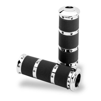 compare product Performance Machine Handle Grip Set- XL Rubber 2K8 - Chrome