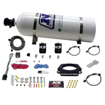 compare product Nitrous Express GM LS 102mm Nitrous Plate Kit (50-400HP) w/15lb Bottle