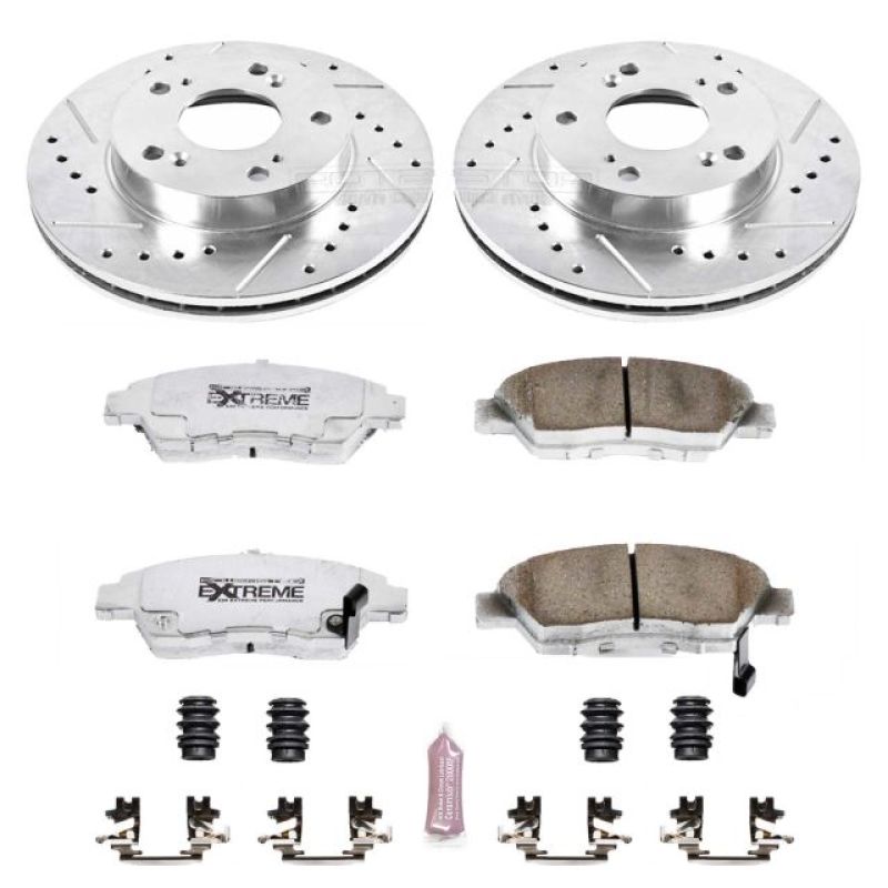 Power Stop 02 - 06 Acura RSX Front Z26 Street Warrior Brake Kit - My Store