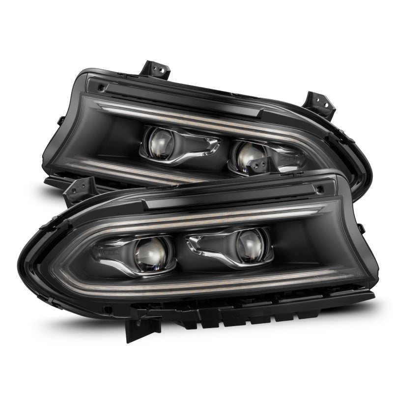 AlphaRex 15 - 23 Dodge Charger LUXX - Series LED Proj Headlights Black w/Activtn Lgt & Seq.Sig / SB DRL - My Store