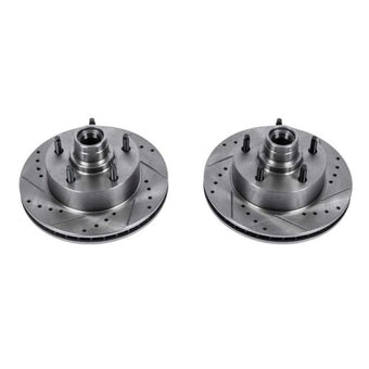 compare product Power Stop 2003 Ford E-150 Front Evolution Drilled & Slotted Rotors - Pair