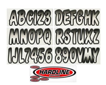 compare product Hardline Boat Lettering Registration Kit 3 in. - 200 White/Black