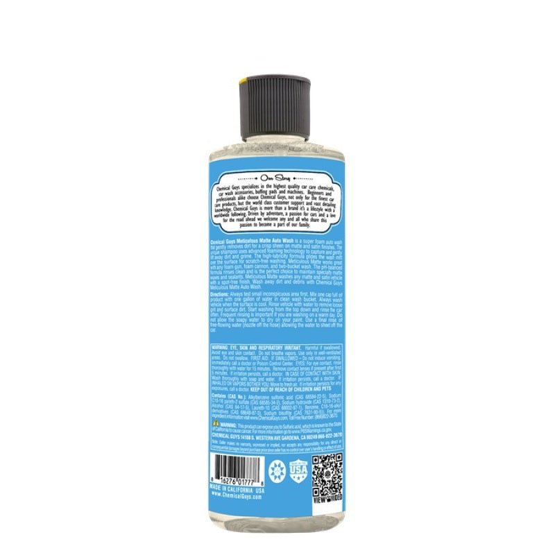 Chemical Guys Meticulous Matte Auto Wash Satin - Matte Finish - 16oz - My Store