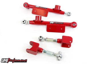 compare product UMI Performance 79-98 Ford Mustang Upper & Lower Rear Control Arms Kit