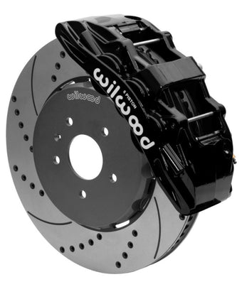 compare product Wilwood SX6R Front Brake Kit 15in SRP Slotted/Drilled Black w/ Lines 14+ Chevy Corvette C7