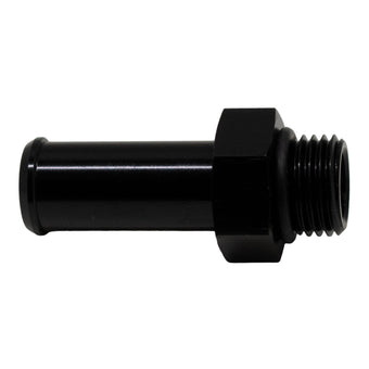compare product DeatschWerks 6AN ORB Male to 1/2in Male Barb Fitting (Incl O-Ring) - Anodized Matte Black