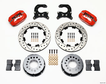 compare product Wilwood Forged Dynalite P/S Rear Kit Drilled Red 58-64 Olds/Pontiac Ends