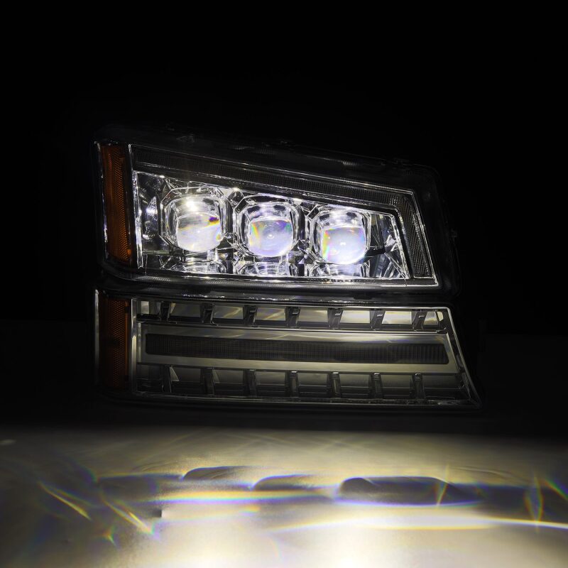AlphaRex 03 - 06 Chevy Silverado 1500/2500HD/3500HD/Avalanche Chrome NOVA LED Proj Headlights - My Store