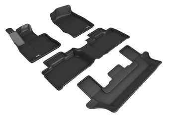 compare product 3D MAXpider 2020-2022 Ford Explorer 1st/2nd/3rd Row Floor Mats - Black
