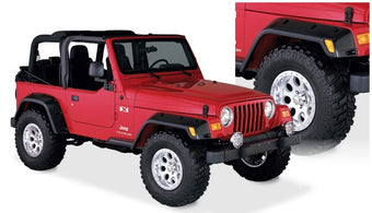 compare product Bushwacker 97-06 Jeep TJ Max Pocket Style Flares 4pc - Black