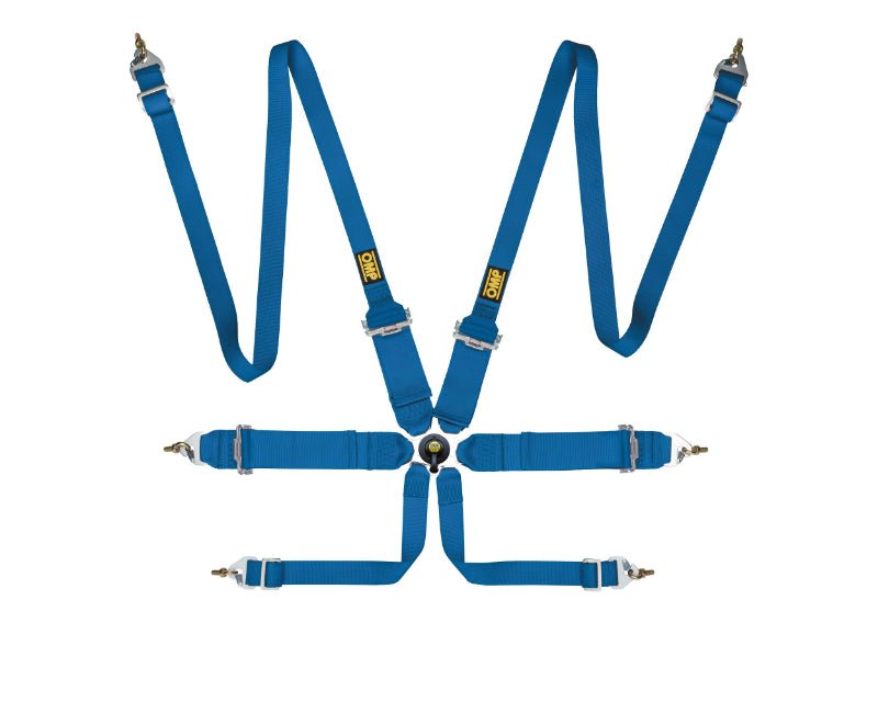 OMP First 3/2 Racing Harness Blue - My Store