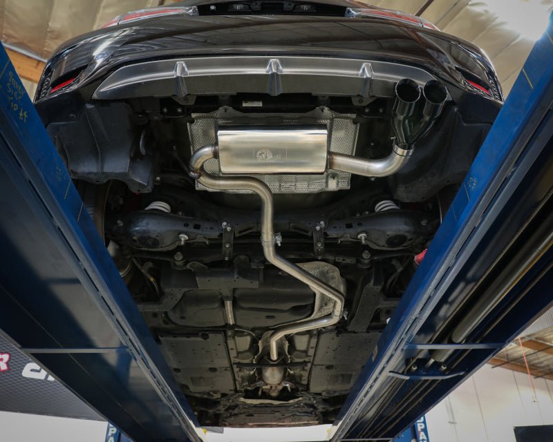 aFe POWER Takeda 2in to 2 - 1 304 SS Cat - Back Exhaust w/ Black Tips 11 - 17 Lexus CT200h 1.8L - My Store