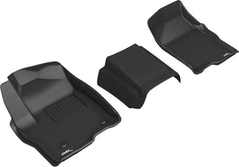 compare product 3D MAXpider 19-21 GMC Sierra Silverado Double/Crew Bench Seat Kagu 1st Row Floormats - Black