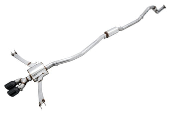 compare product AWE Tuning 2016+ Honda Civic Si Touring Edition Exhaust w/Front Pipe & Dual Diamond Black Tips