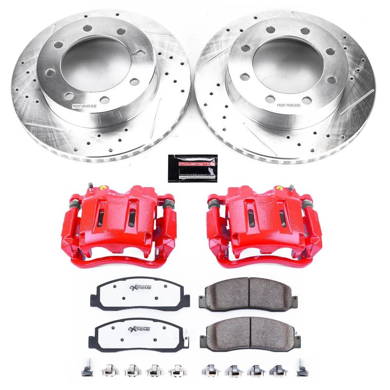 Power Stop 10 - 11 Ford F - 350 Super Duty Front Z36 Truck & Tow Kit w/Cals - My Store