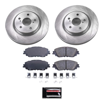 compare product Power Stop 21-23 Toyota Venza Front Semi-Coated Rotor Kit