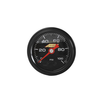 compare product AEM 0-100 PSI Liquid Filled Mechanical Pressure Gauge - 1/8 NPT