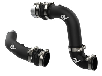 compare product aFe 23-24 Ford Diesel Trucks V8-6.7L (td) BladeRunner Aluminum Hot and Cold Charge Pipe Kit - Black