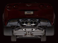 AWE Tuning 05 - 07 C6 Chevrolet Corvette 6.0L Track Edition Axle - Back Exhaust w/ Chrome Silver Tips - My Store