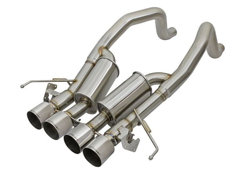 aFe MACHForce XP 3in - 2 1/2in Axle Back 304SS Exhaust w/ Polished Tips 15 - 17 Chevy Corvette Z06 - My Store