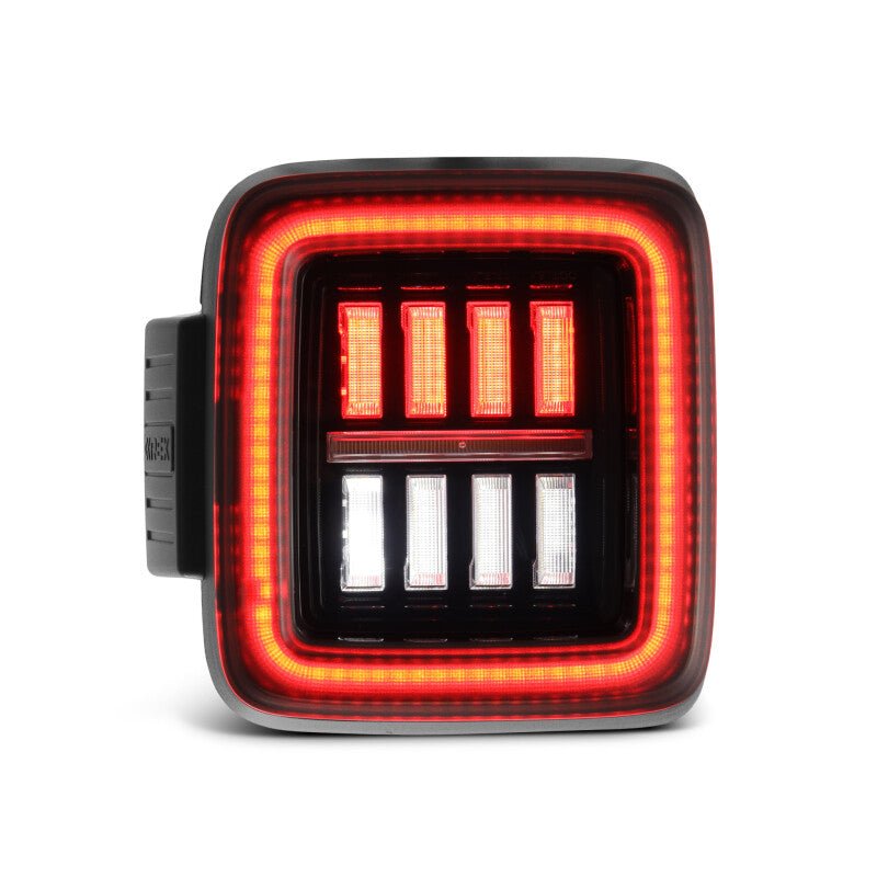 AlphaRex 18 - 23 Jeep Wrangler JL NOVA Prismatic LED Taillights Alpha - Black - My Store