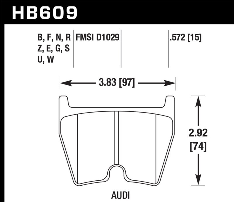 Hawk 08 - 14 Audi R8 4.2L Base Front ER - 1 Brake Pads - My Store