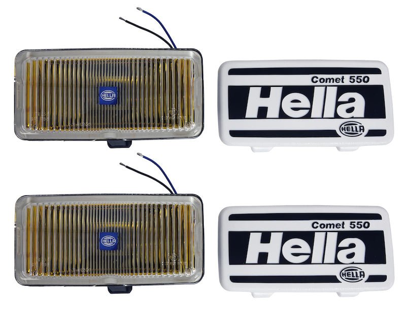 Hella 550 Series 55W 12V H3 Fog Lamp Kit - Amber - My Store