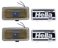 Hella 550 Series 55W 12V H3 Fog Lamp Kit - Amber - My Store