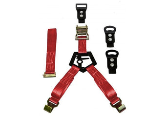 compare product N-Fab Bed Mounted Rapid Tire Strap Universal - Gloss Black - Red Strap