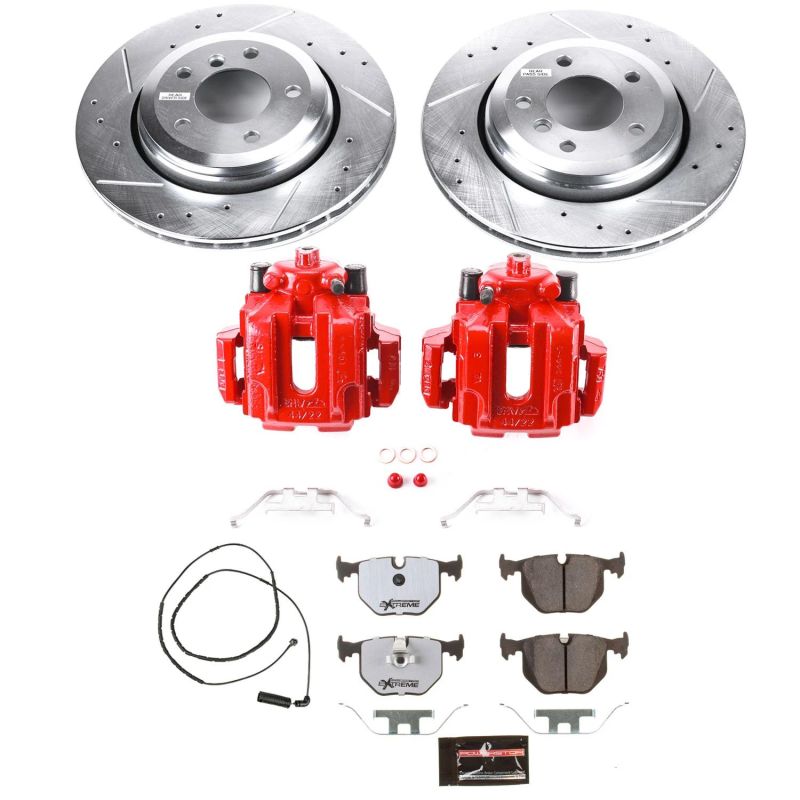 Power Stop 2006 BMW 330Ci Rear Z26 Street Warrior Brake Kit w/Calipers - My Store