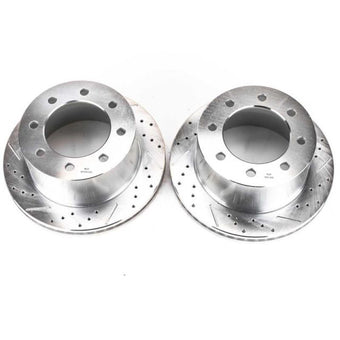 compare product Power Stop 03-08 Chevrolet Express 3500 Rear Evolution Drilled & Slotted Rotors - Pair