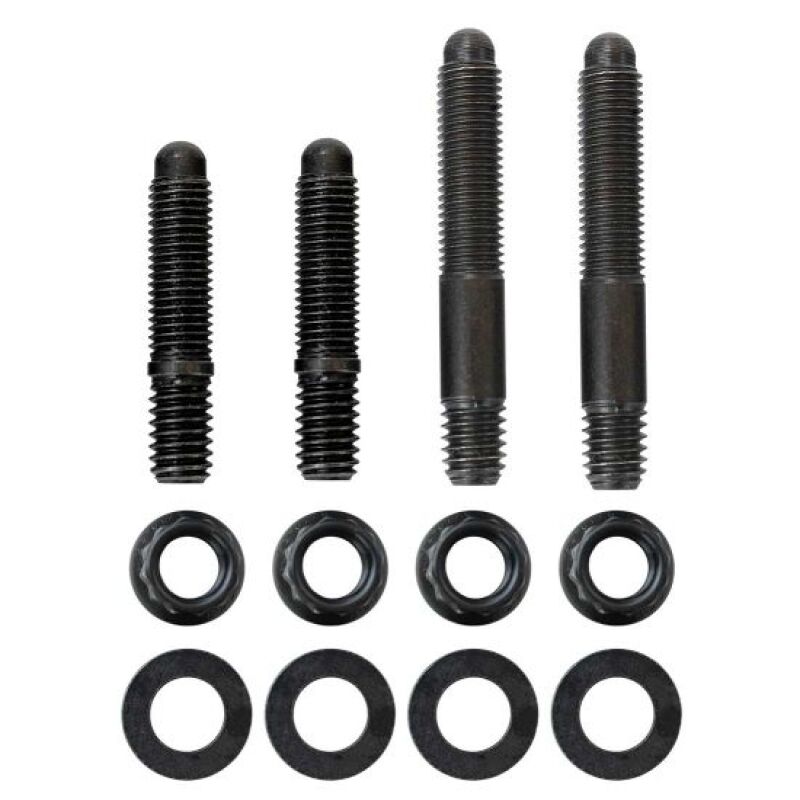 Moroso 2PC 5/16in - 24 x 1.625in & 2 PC 5/16in - 24 X 2.0in Long 12 - Point Nuts Carb Stud Kit w/Bracket - My Store