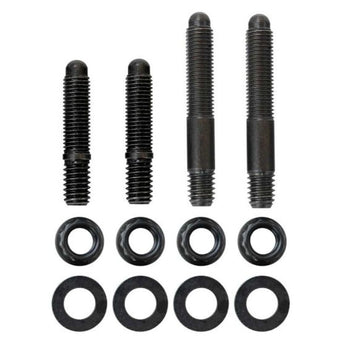 compare product Moroso 2PC 5/16in-24 x 1.625in & 2 PC 5/16in-24 X 2.0in Long 12-Point Nuts Carb Stud Kit w/Bracket