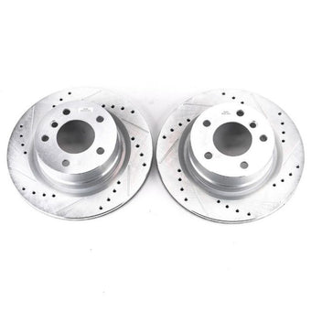 compare product Power Stop 08-13 BMW 128i Rear Evolution Drilled & Slotted Rotors - Pair