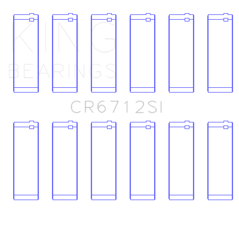 King Engine Bearings Ford V6 Triton/Ohv (Size +0.75mm) Connecting Rod Bearing Set - My Store