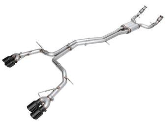compare product AWE Tuning 19-23 Audi C8 S6/S7 2.9T V6 AWD Track Edition Exhaust - Diamond Black Tips