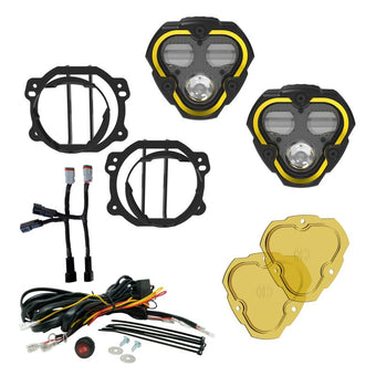 compare product KC HiLiTES FLEX ERA 3 Dual Mode SAE Fog Lights - 2-Light Master Kit for Jeep JK/JL/JT Plastic Bumper
