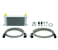 Mishimoto Universal 10 Row Oil Cooler Kit (Metal Braided Lines) - My Store